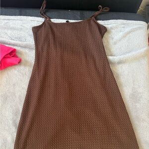 HM mini brown dress